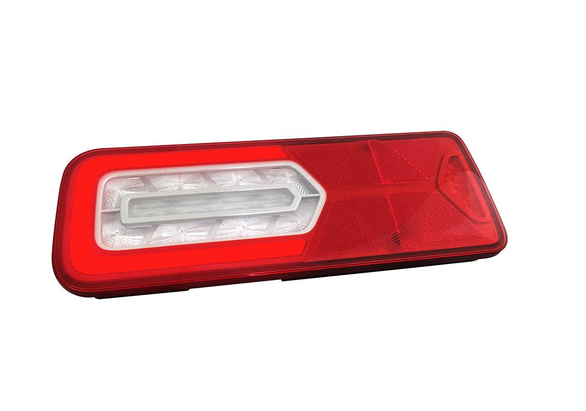Rear lamp LED GLOWING Left 12V, additional conns, reflector